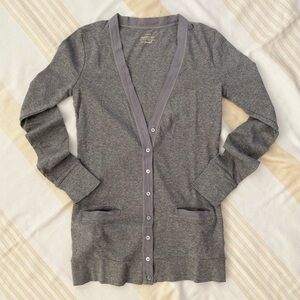 J. Crew UNWORN Perfect Fit Silhouette Mixed-Tape Pocket Cardigan 💯%Cotton